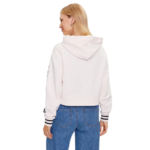 Felpa Donna con manica logata Bianco Tommy Hilfiger- Francavilla Moda